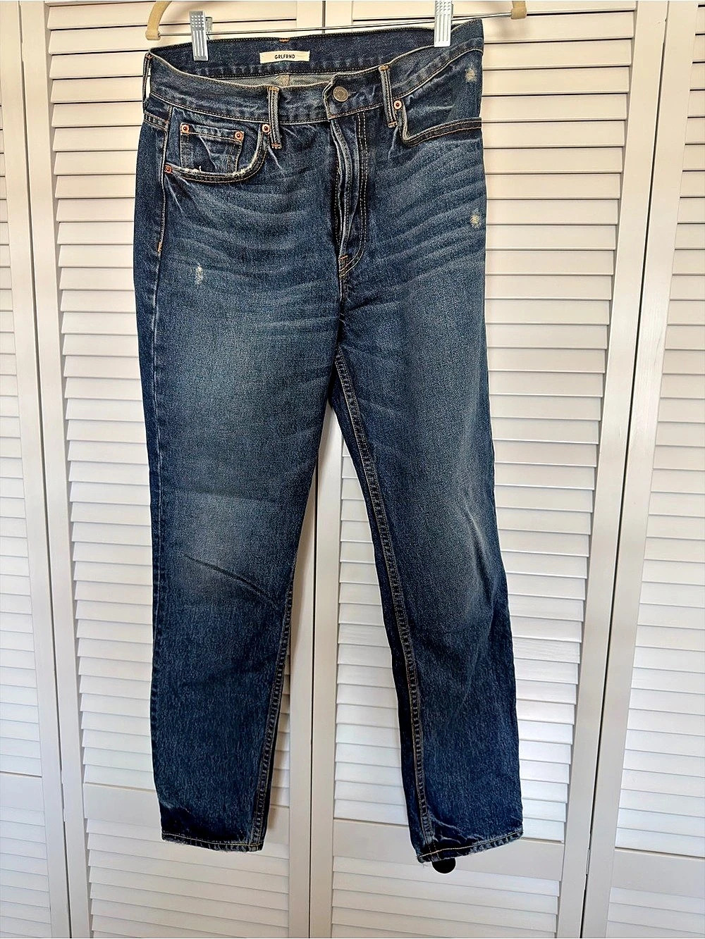 GRLFRND Straight Leg Jeans Waist 28 Blue